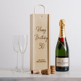 Personalised birthday bottle box