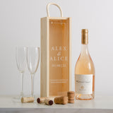 Personalised engagement cork collector bottle box