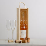 Personalised engagement cork collector bottle box