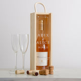 Personalised engagement cork collector bottle box