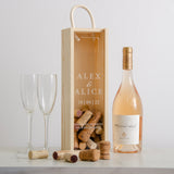 Personalised engagement cork collector bottle box