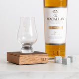 Whisky stones and handmade gift box