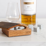 Whisky stones and handmade gift box