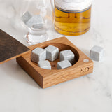 Whisky stones and handmade gift box