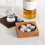 Whisky stones and handmade gift box