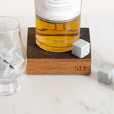 Whisky stones and handmade gift box