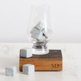 Whisky stones and handmade gift box