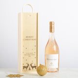 Personalised Merry Christmas bottle gift box