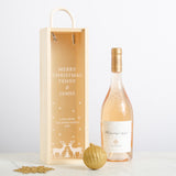 Personalised Merry Christmas bottle gift box