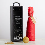 Personalised Merry Christmas bottle gift box