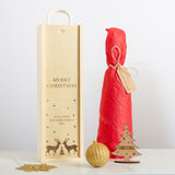 Personalised Merry Christmas bottle gift box
