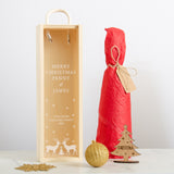 Personalised Merry Christmas bottle gift box