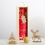 Personalised Merry Christmas bottle gift box