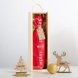 Merry Christmas bottle gift box