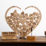 NEW! Wedding guest book alternative heart dropbox