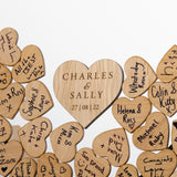 NEW! Wedding guest book alternative heart dropbox
