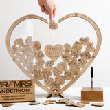 NEW! Wedding guest book alternative heart dropbox