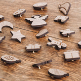 Wooden advent calendar