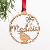 Personalised Christmas name bauble decoration