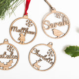 Personalised Christmas name bauble decoration