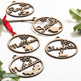 Personalised Christmas name bauble decoration