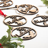 Personalised Christmas name bauble decoration