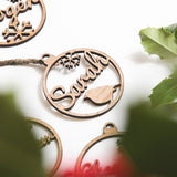 Personalised Christmas name bauble decoration