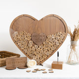 NEW! Wedding guest book alternative heart dropbox