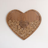 Wedding guest book heart dropbox