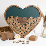NEW! Wedding guest book alternative heart dropbox