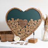 NEW! Wedding guest book alternative heart dropbox
