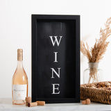 Vertical drinks cork frame