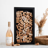 Vertical drinks cork frame