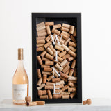 Vertical drinks cork frame