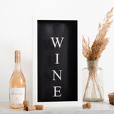 Vertical drinks cork frame