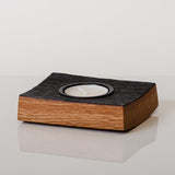 Single whisky cask tea light holder - Stag Design