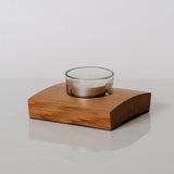 Single whisky cask tea light holder - Stag Design