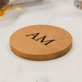 Whisky tasting coaster with glass