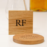 Whisky tasting coaster with glass