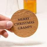 Whisky tasting coaster with glass
