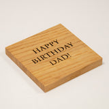 Whisky tasting coaster with glass
