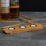 Triple whisky cask tea light holder - Stag Design