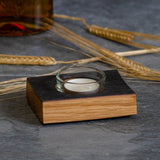 Single whisky cask tea light holder - Stag Design