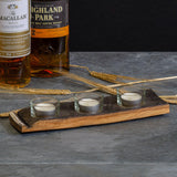 Triple whisky cask tea light holder - Stag Design