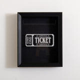 Ticket memory box frame