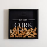 Large cork memory box frame