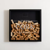 Large cork memory box frame