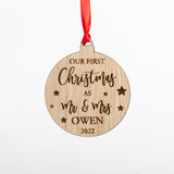 New couple bauble decoration