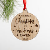 New couple bauble decoration