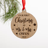 New couple bauble decoration